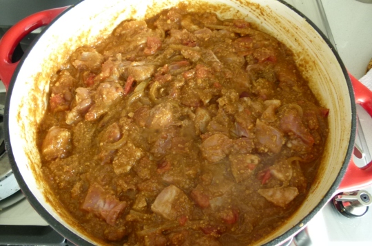 MissFoodFairy's butter chicken ready to simmer