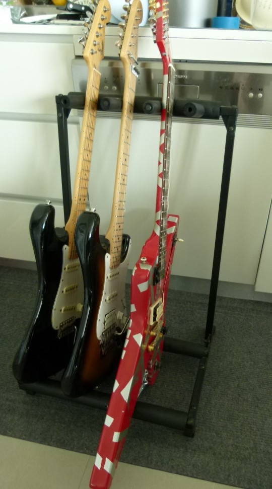 MissFoodFairy's husbands guitars IMKAUG2014