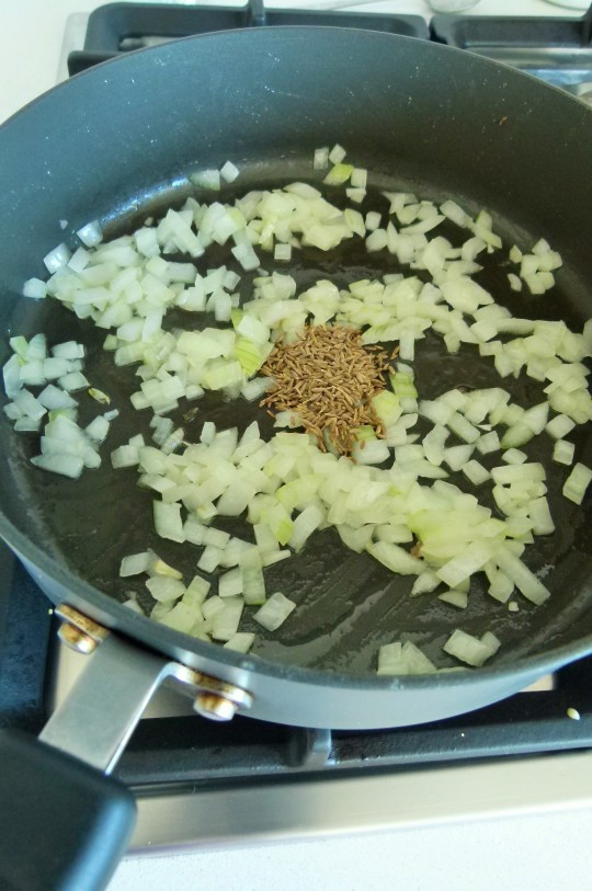 Miss Food Fairy's onion with cumin seeds