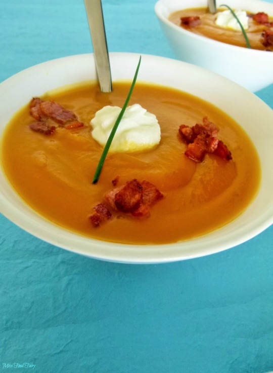 @MissFoodFairy roast pumpkin & bacon crouton soup #4