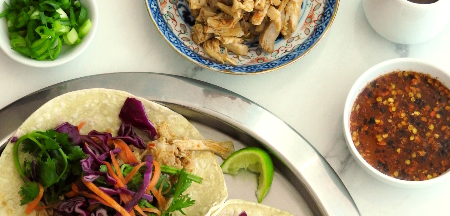 Spicy Asian chicken tacos | Miss Food Fairy
