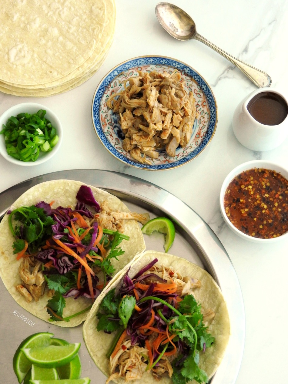 Spicy Asian chicken tacos | Miss Food Fairy