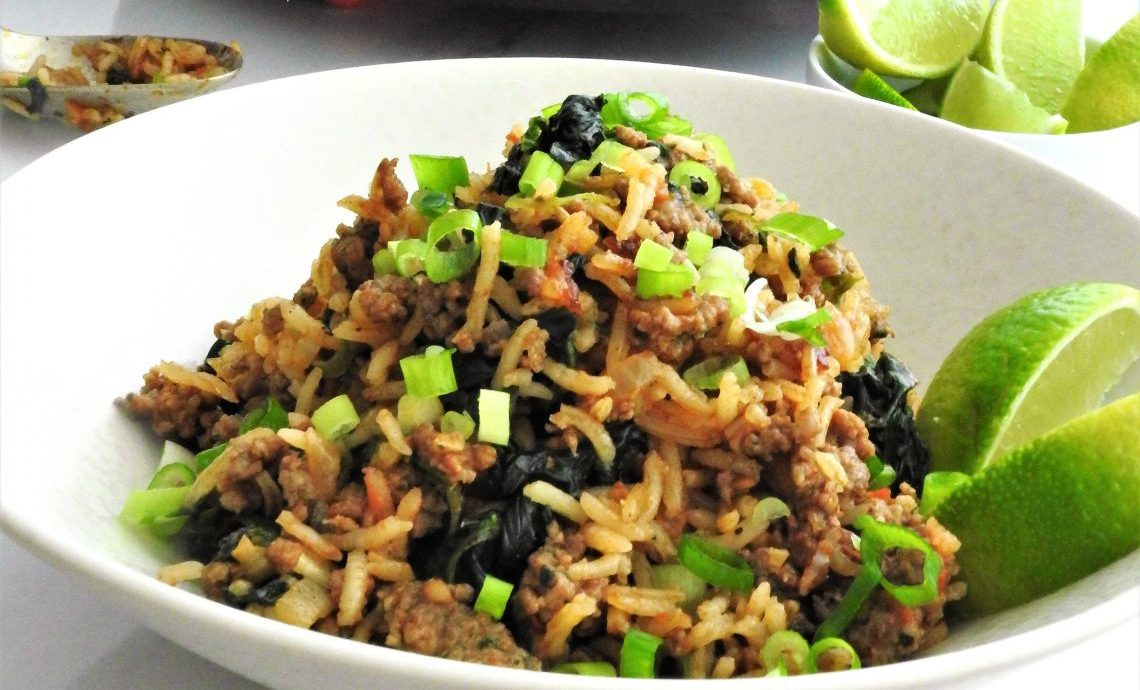 One pan Spanish rice with beef | Miss Food Fairy